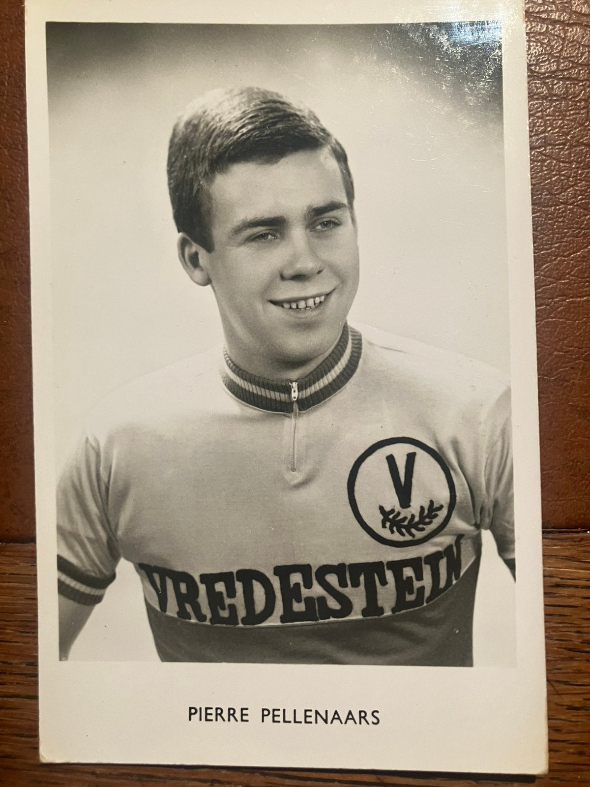 Pierre Pellenaars - vredestein - kaart wielrennen- 1966, Verzamelen, Ophalen of Verzenden, Zo goed als nieuw, Overige sporten