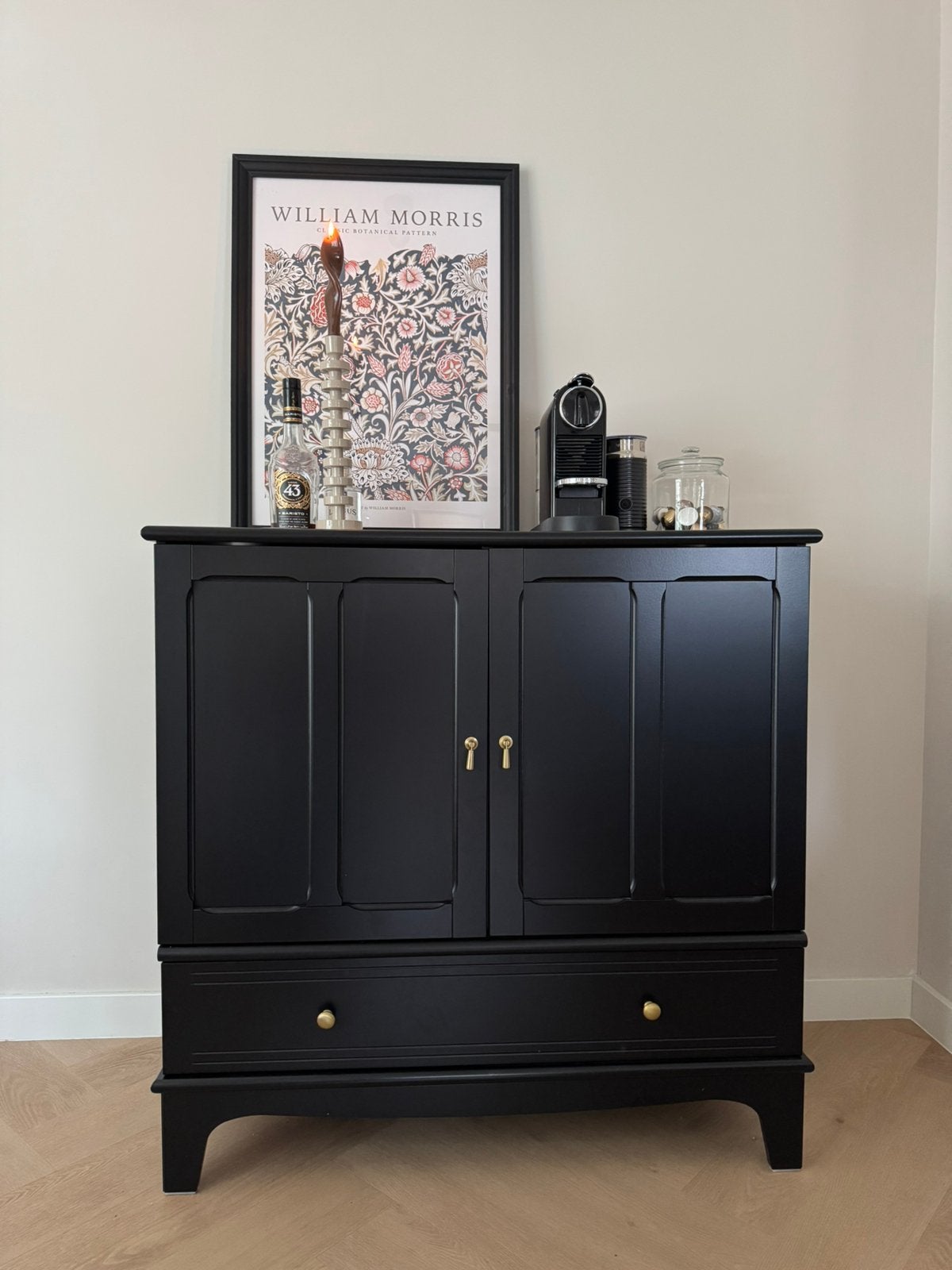 LOMMARP kast Ikea zwart, Huis en Inrichting, Ophalen, Met lade(s), 50 tot 100 cm, Zo goed als nieuw