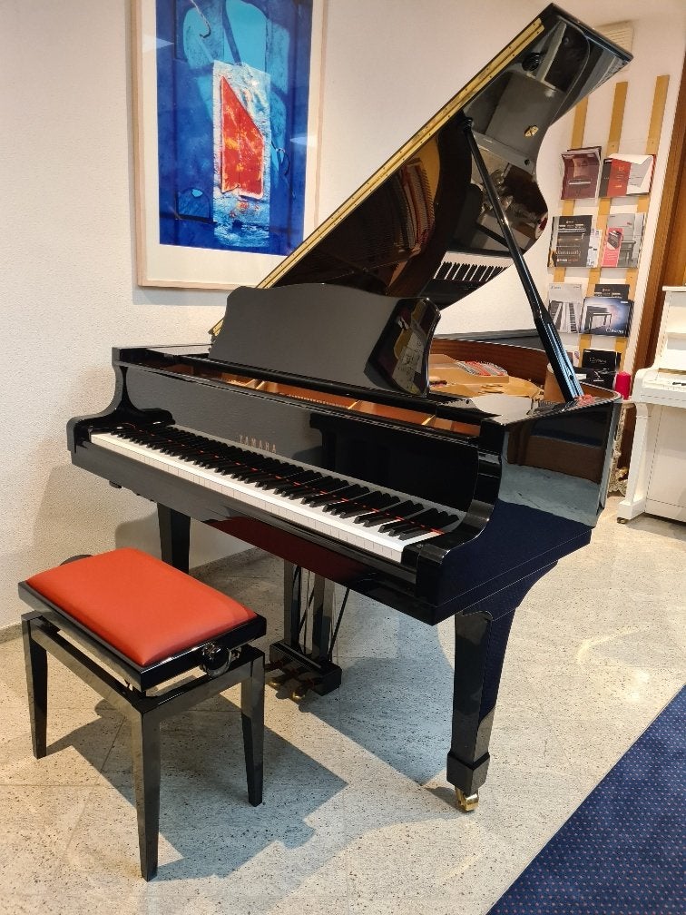 Yamaha C2 PE Silent vleugel occasion (2001) zwart hoogglans, Gebruikt, Yamaha Music europe GmbH, Zwart, Ophalen of Verzenden
