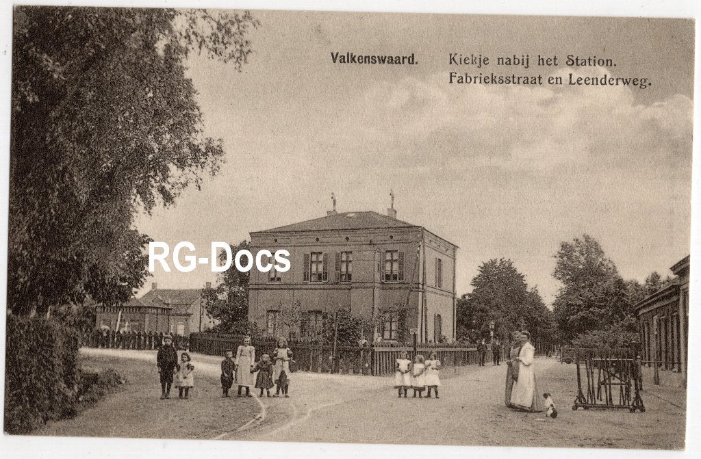 Ansichtkaart Briefkaart Station Valkenswaard  Fabriekstr c05, Ophalen of Verzenden, Voor 1920, Ongelopen, Noord-Brabant