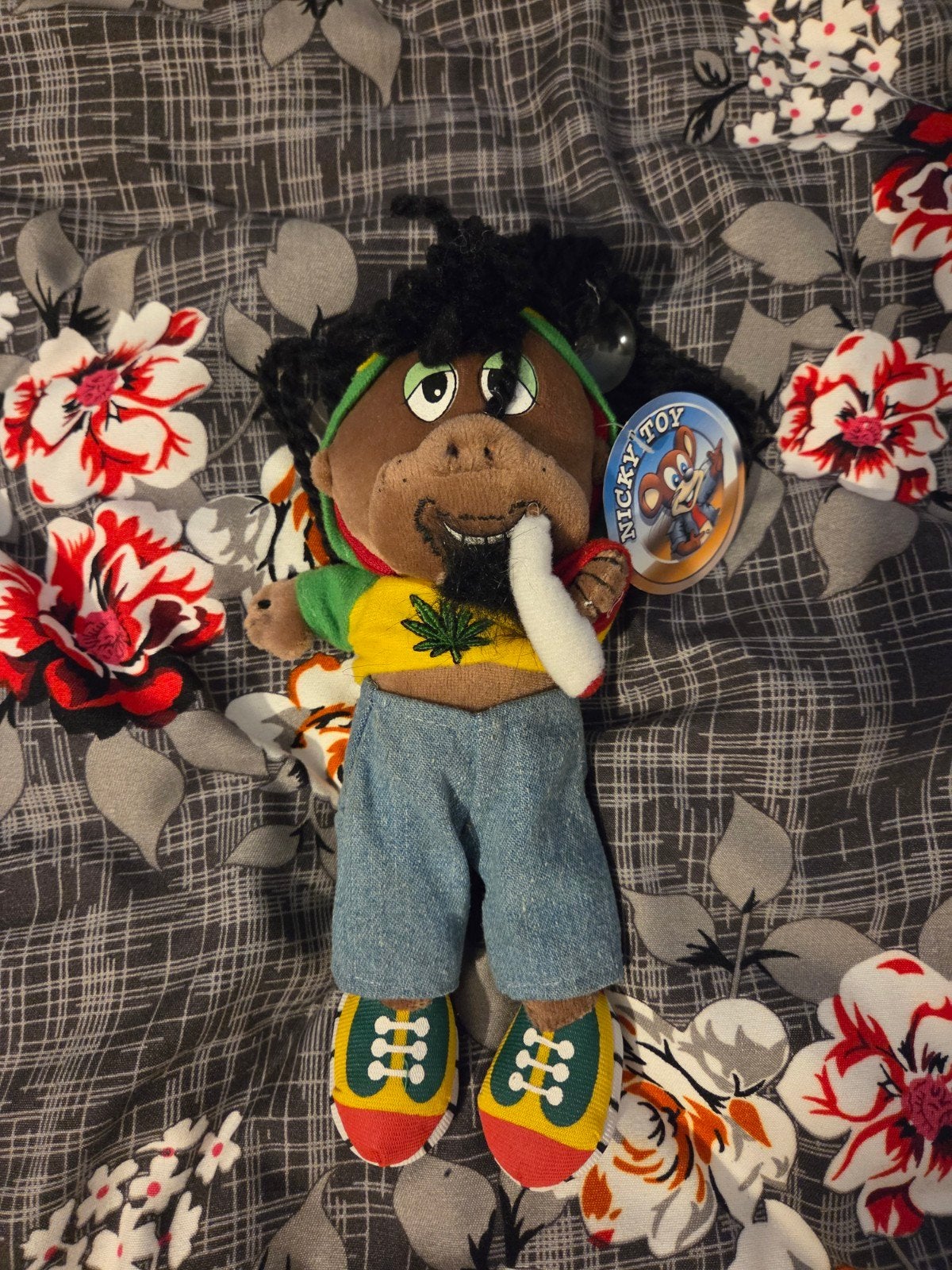 Nicky Toy Knuffel met dreadlocks en kleding, Overige merken, Overige karakters, Overige typen, Nieuw