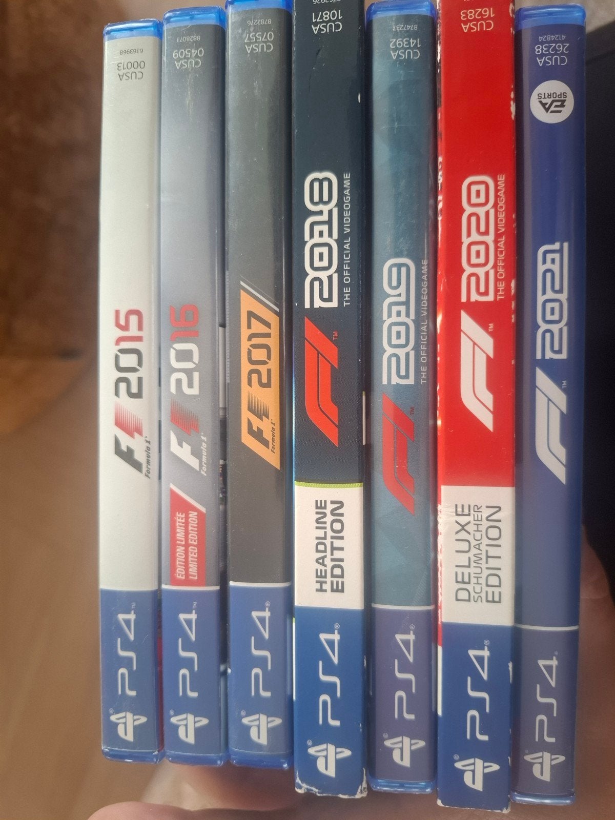 F1 2015-2021 PS4 Games - Complete Collectie, Spelcomputers en Games, Ophalen, Gebruikt, Racen en Vliegen, Eén computer
