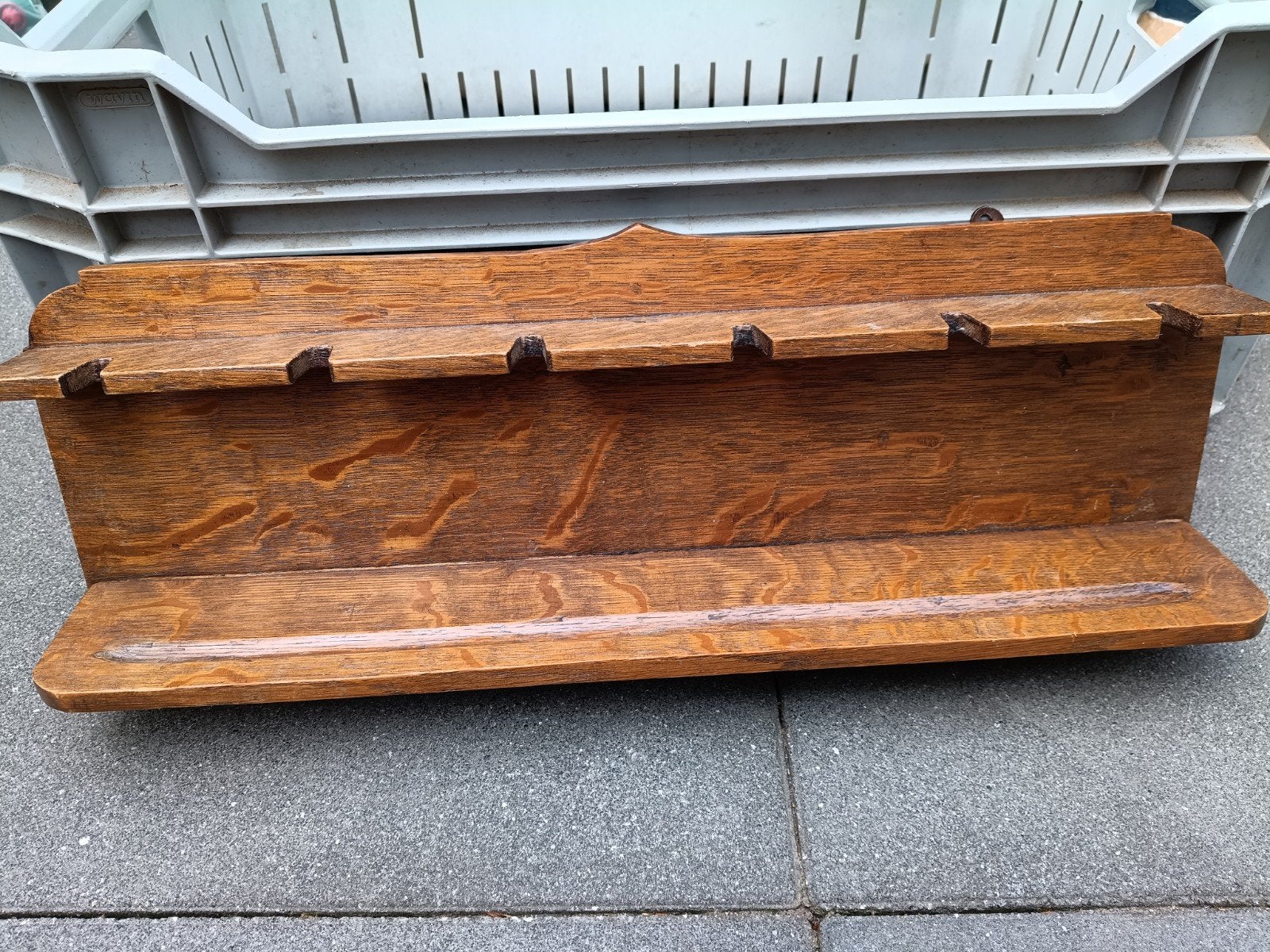 Vintage houten pijpenrek, Ophalen