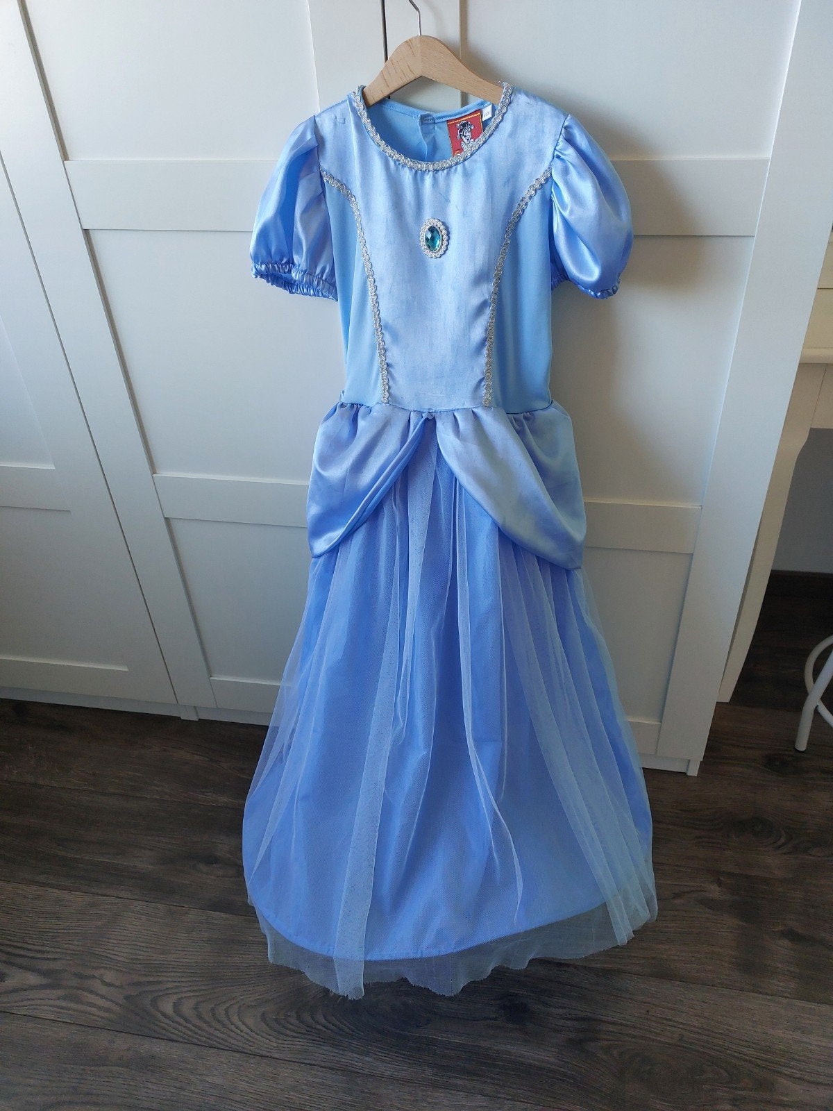 Prinsessenjurk blauw maat 116/128, Ophalen of Verzenden, Gebruikt, 122 t/m 128, Meisje