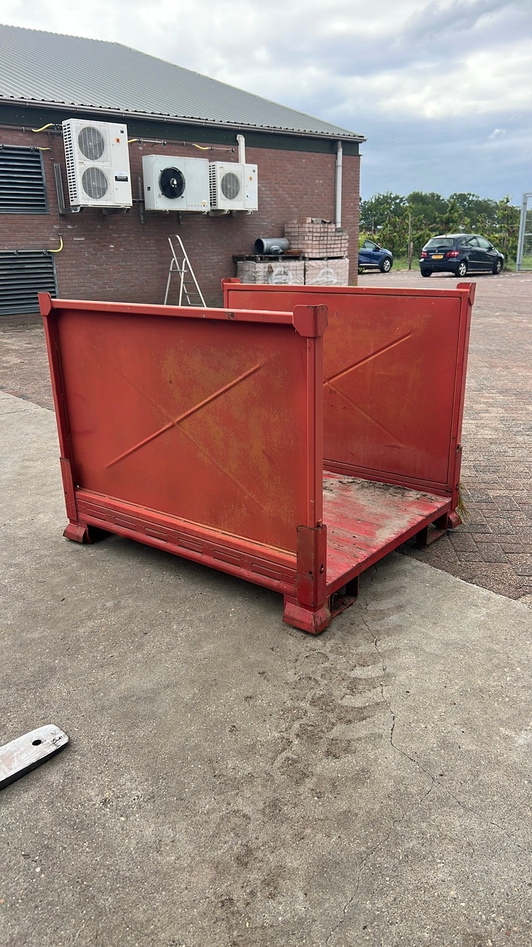 Stapel kratten gitterbox kratten staal, Ophalen of Verzenden