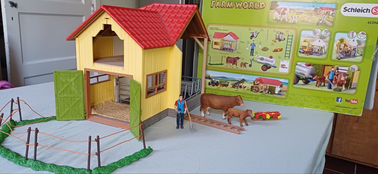 Grote Schleich Boerderij Verzameling - Farm World, Ophalen, Zo goed als nieuw, Jongen of Meisje