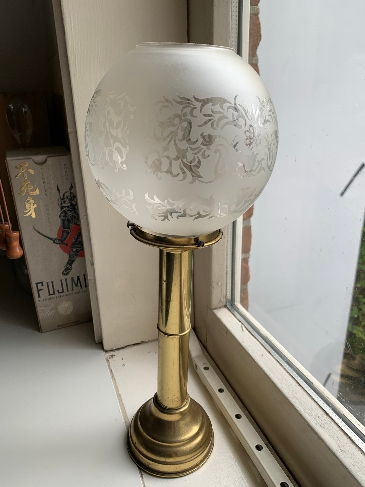 Decoratieve Vintage Olielamp - Goudkleurig - 40 cm, Ophalen