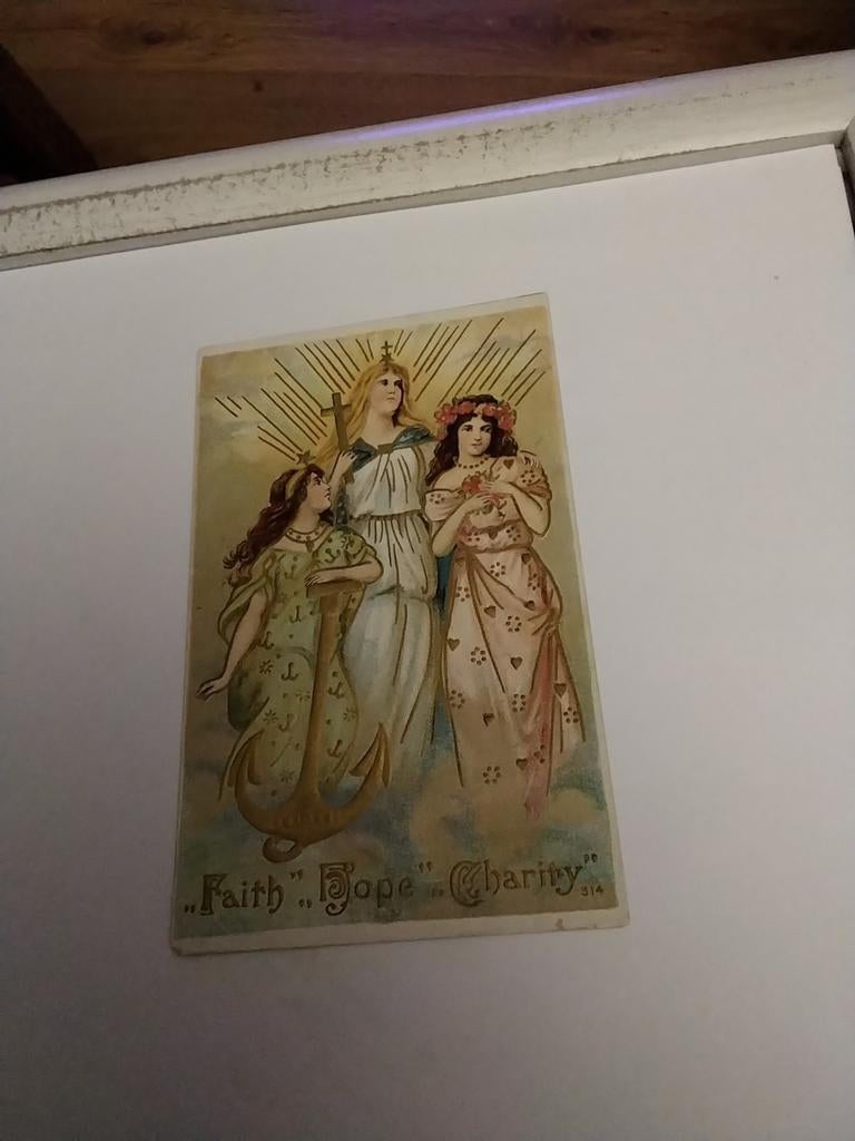 "FAITH" "HOPE" "CHARITY", Ophalen of Verzenden, Voor 1920, Sterren en Beroemdheden