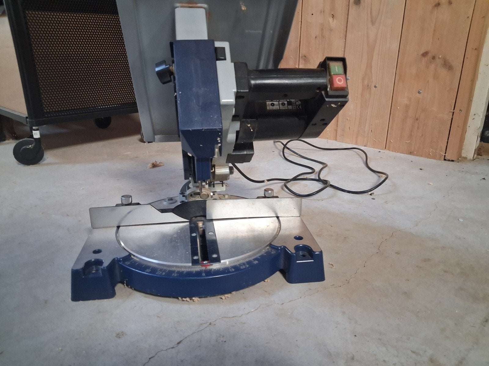 Afkortzaag met zaagtafel - Top Craft TKTS 1050 Combi, Doe-het-zelf en Verbouw, Gebruikt, Ophalen of Verzenden, Afkortzaag, 30 tot 70 mm