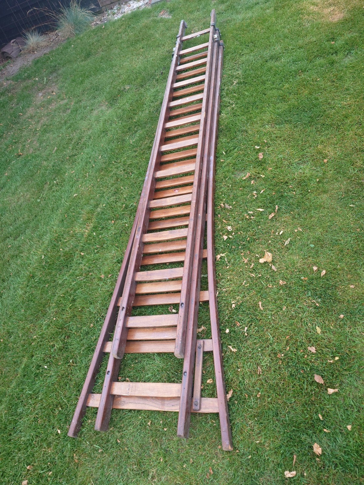 Houten ladder in 3 delen - WIESENE LADDERS Utrecht, Ophalen, Gebruikt, Ladder, Opvouwbaar of Inschuifbaar