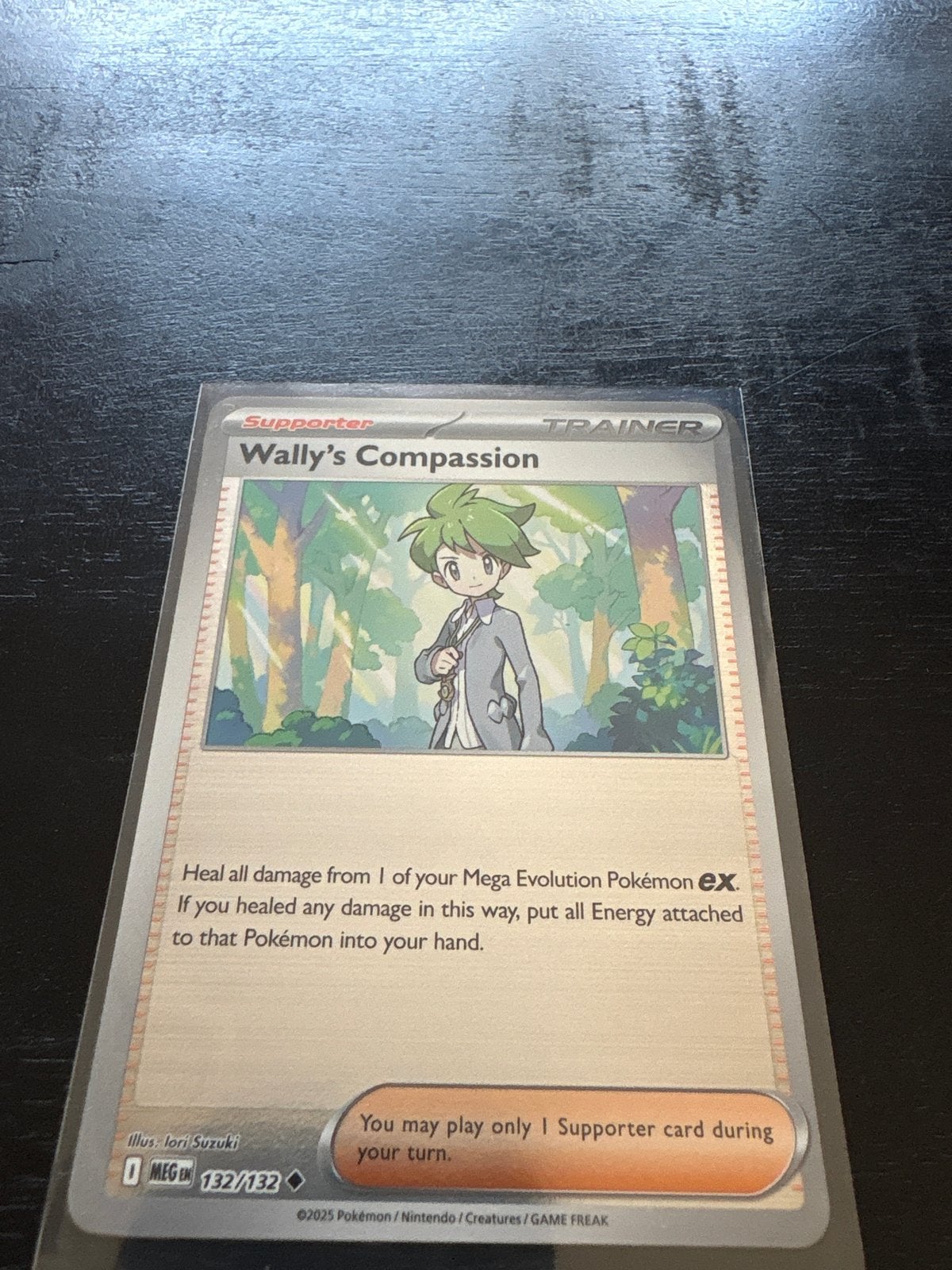 Wally's Compassion Supporter Trainer Pokémon Kaart, Ophalen of Verzenden, Zo goed als nieuw, Losse kaart