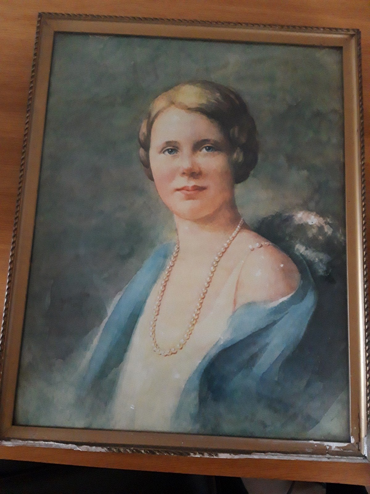zelfportret van prinses Juliana., Ophalen