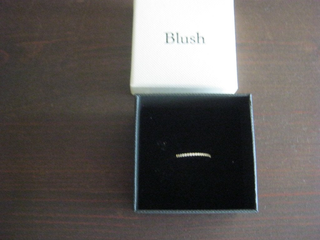 Gouden ring met zirkonia Blush 14 karaat., Sieraden, Tassen en Uiterlijk, Ophalen, Dame, Goud, Goud
