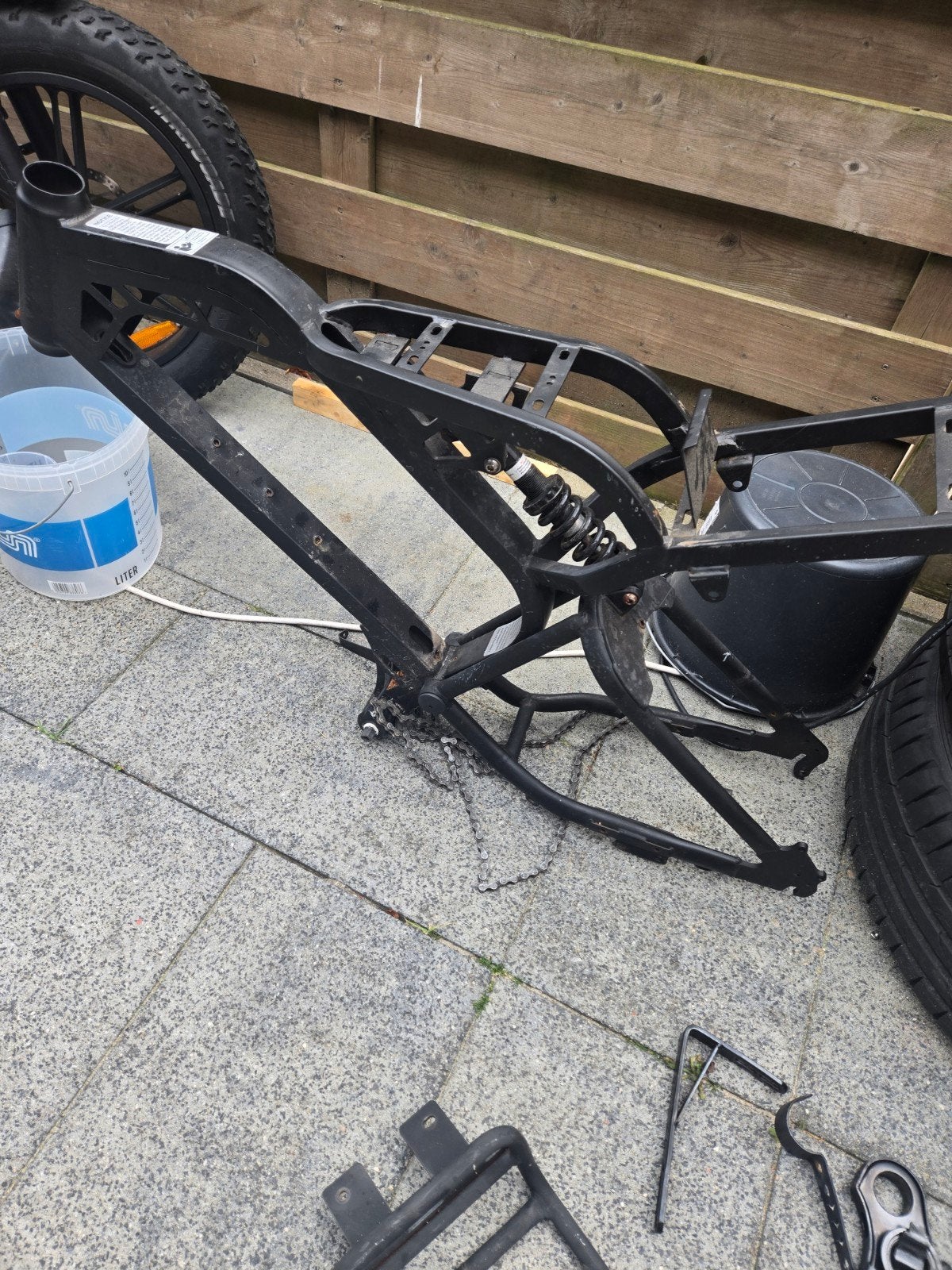 GRATIS  Fatbike onderdelen: frame, voorvork, bagagedrager, Ophalen, Frame, Gebruikt, Onbekend