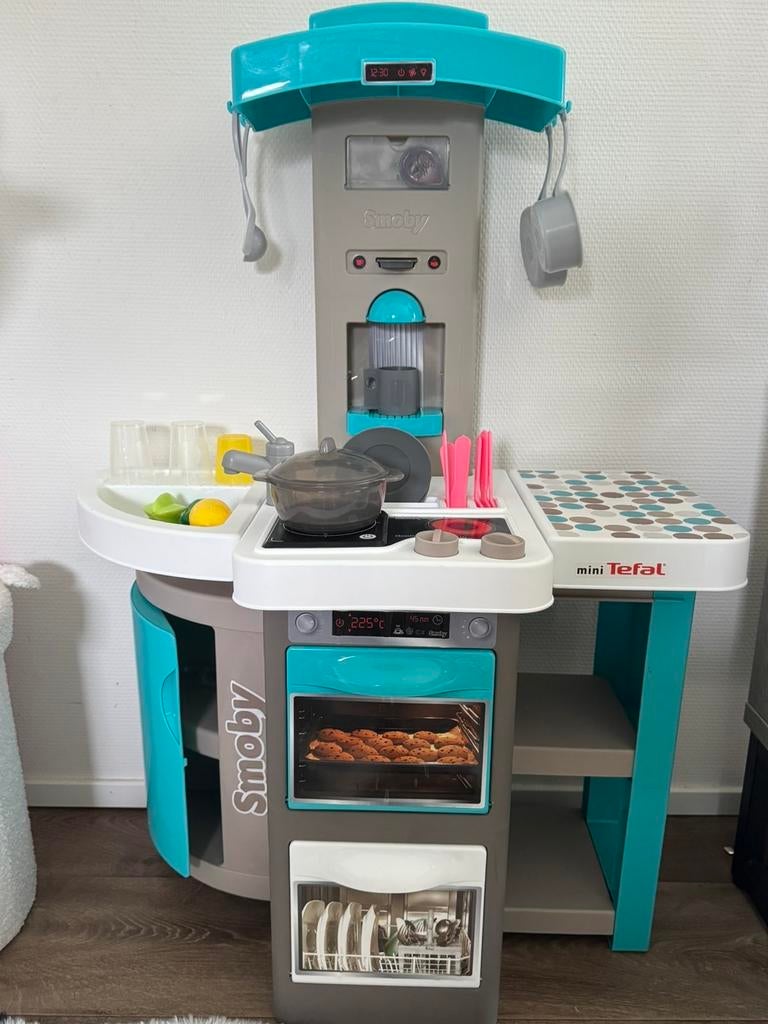 Smoby Speelkeuken met accessoires - Mini Tefal, Ophalen of Verzenden, Zo goed als nieuw, Kunststof, Speelkeuken-accessoire
