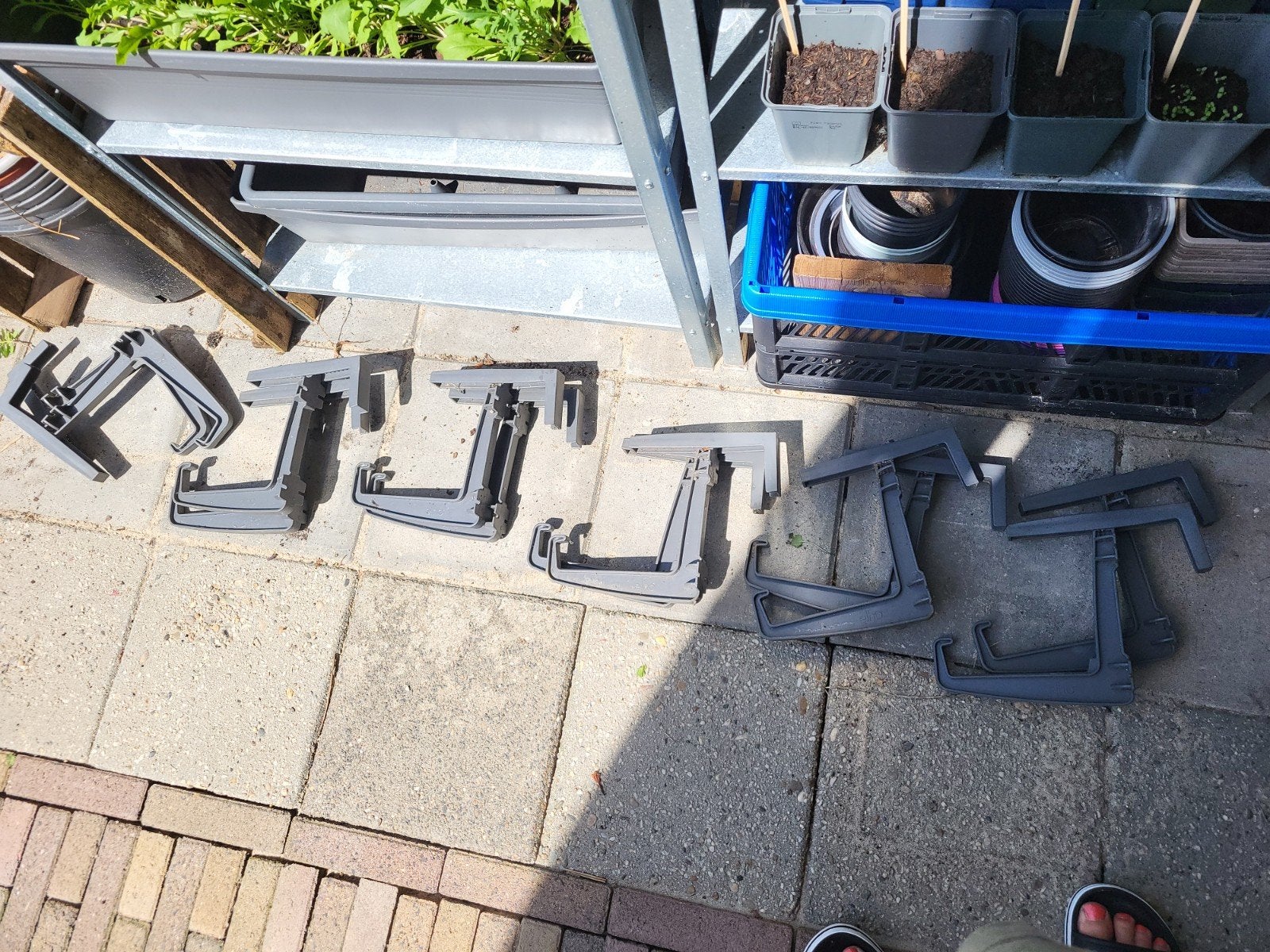 Haken voor balkonbak, Ophalen, Nieuw, Rond, Minder dan 30 cm