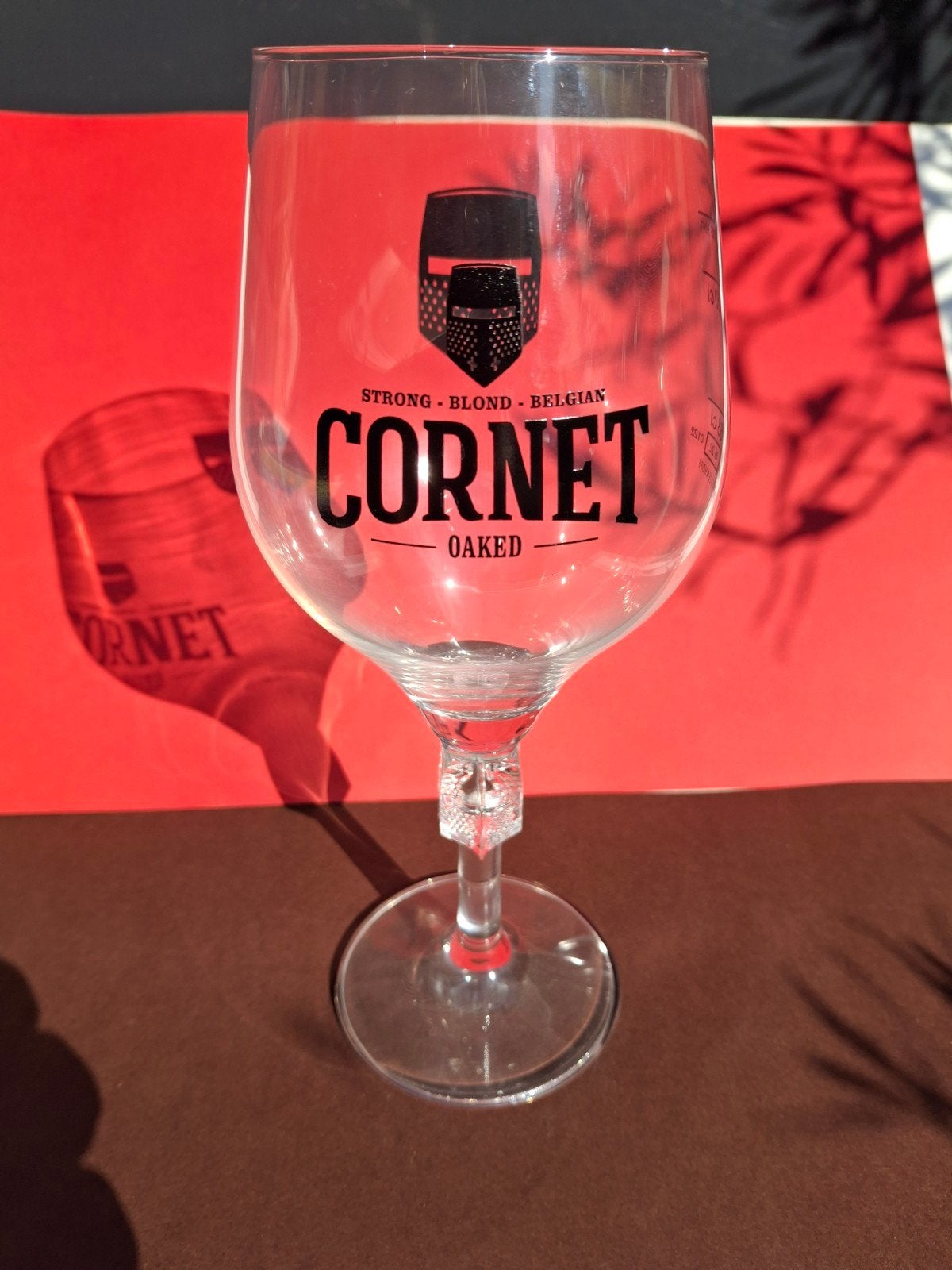 bierglas cornet, Ophalen of Verzenden, Zo goed als nieuw, Glas of Glazen, Overige merken