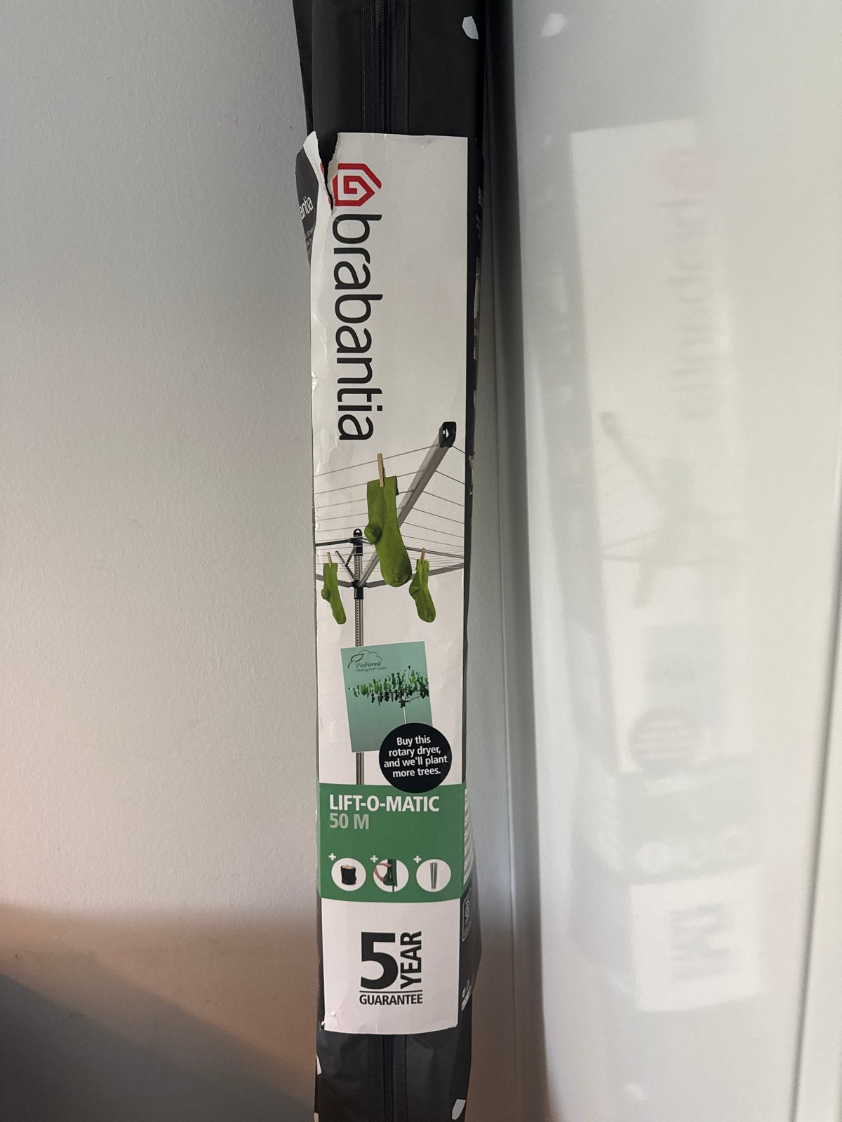 Brabantia Lift-O-Matic Droogmolen 50M - Nieuw in verpakking, Ophalen of Verzenden, Nieuw, Droogmolen
