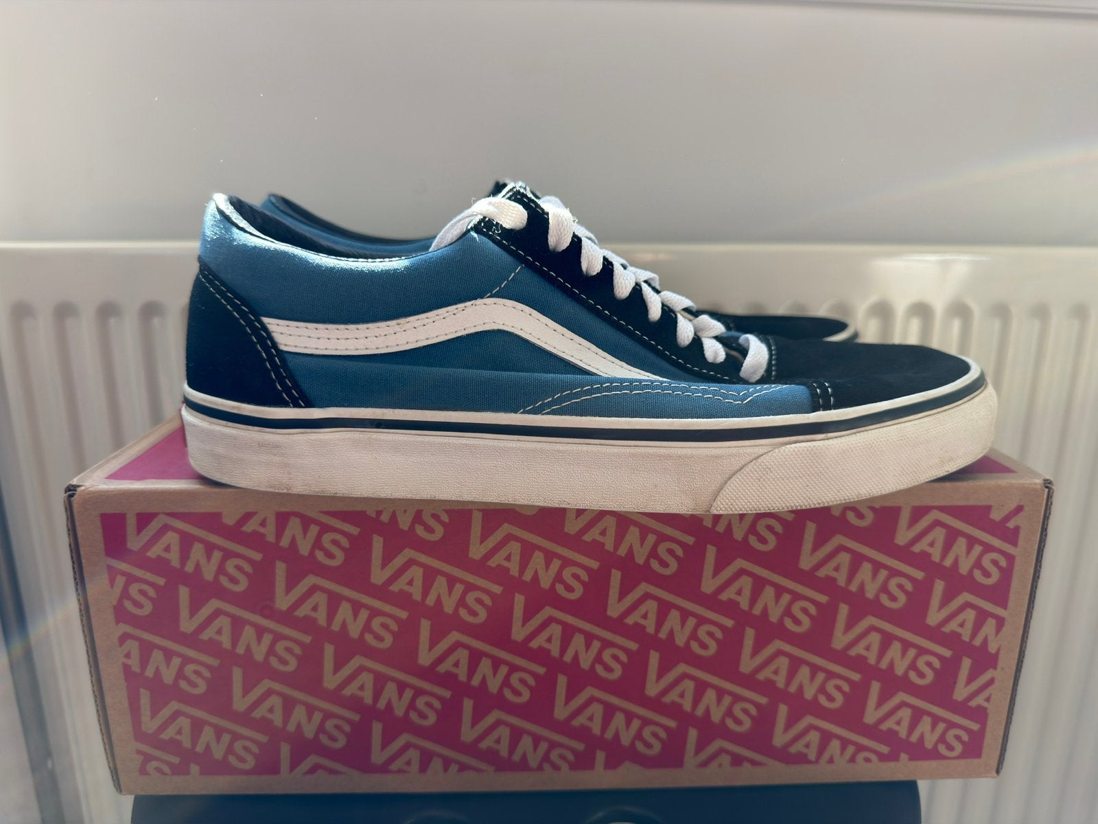 Vans old skool - blauw - maat 42.5, Ophalen of Verzenden, Gedragen, Blauw, Sneakers of Gympen