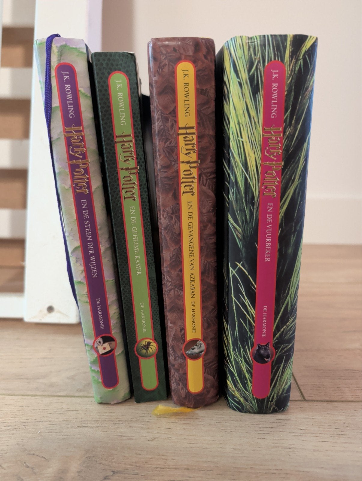 Harry potter boeken (deel 1,2,3,4), Boeken, Ophalen of Verzenden, Zo goed als nieuw, J.K. Rowling