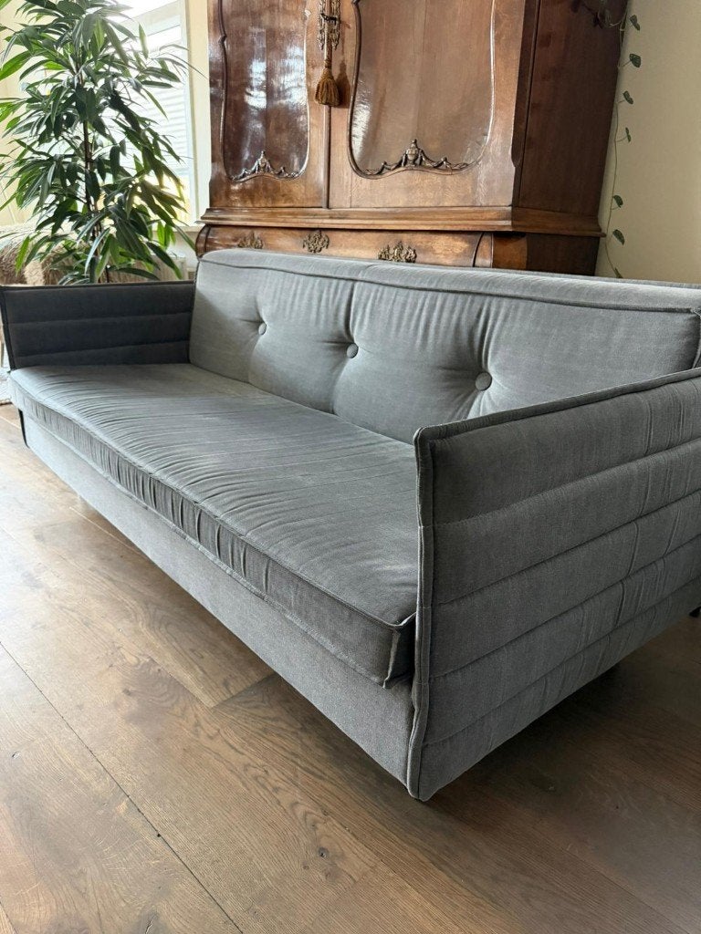 Zuiver Jaey Bank 2,5-zits + Fauteuil Grijs Nette staat, Ophalen, Gebruikt, 150 tot 200 cm, Tweepersoons