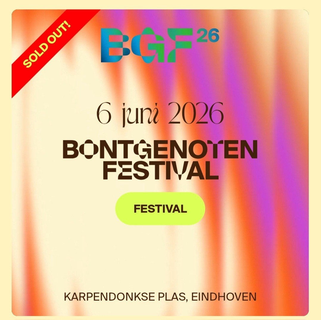 Bontgenoten Festival 1 ticket te koop, Eén persoon