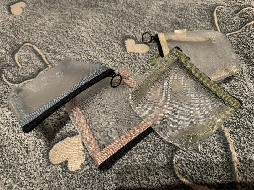 Set van 4 transparante etuis/portemonnees, Ophalen of Verzenden, Nieuw, Overige kleuren, Softcase