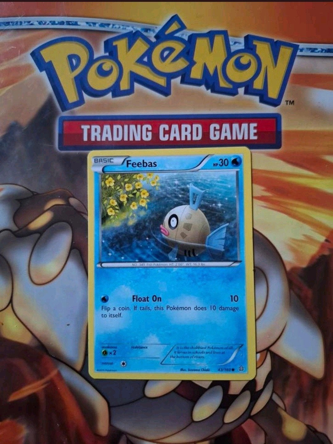Feebas 43/160 XY Primal Clash pokemon kaart nm, Ophalen of Verzenden, Zo goed als nieuw, Losse kaart