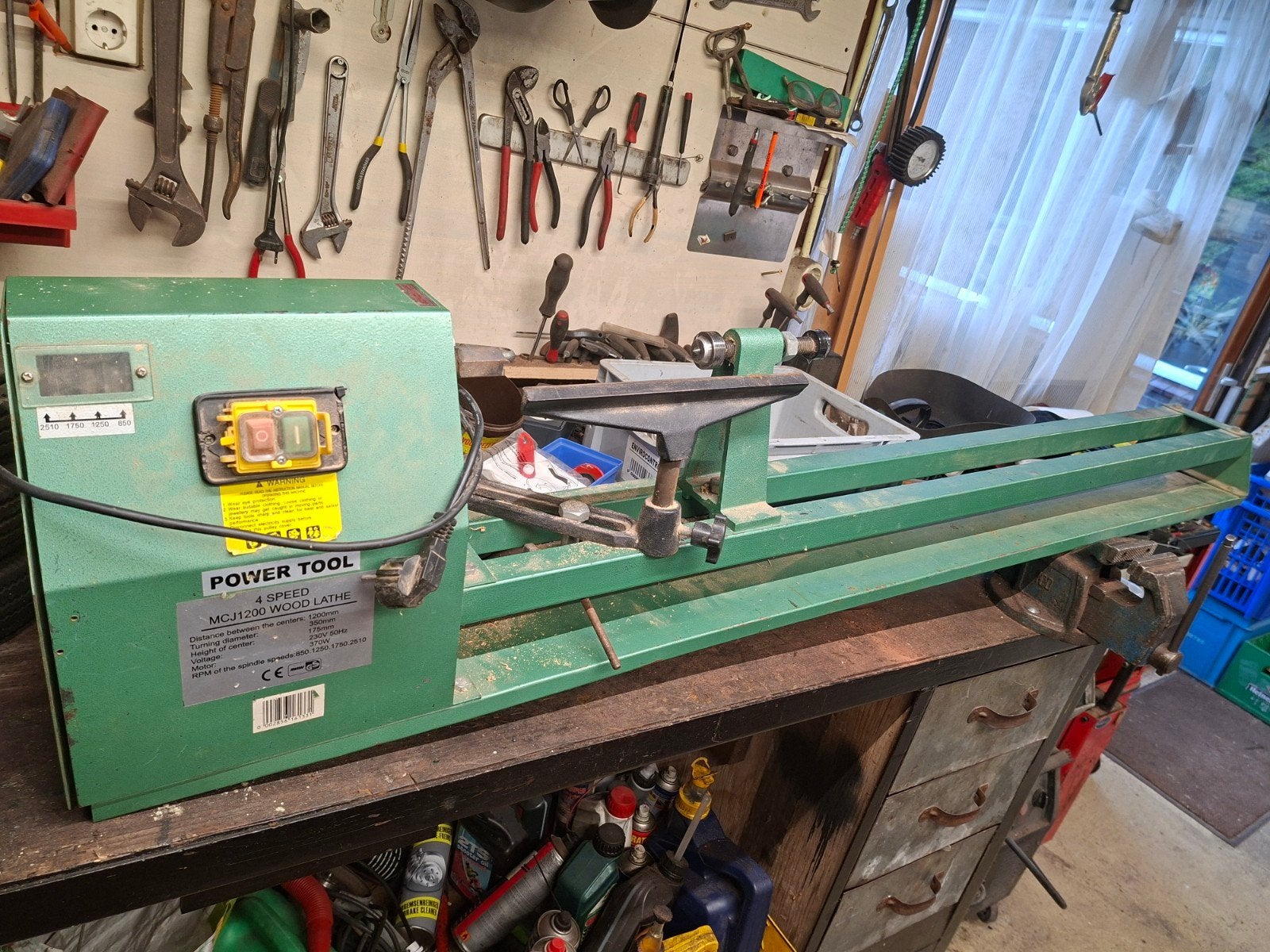 Houtdraaibank power tool, Ophalen, Houtdraaibank, 500 tot 1000 mm