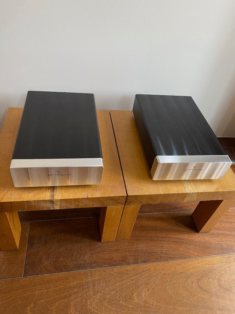 Jeff Rowland Model 501 mono blokken inclusief pc1 voedingen, Zo goed als nieuw, 120 watt of meer, Stereo, Ophalen