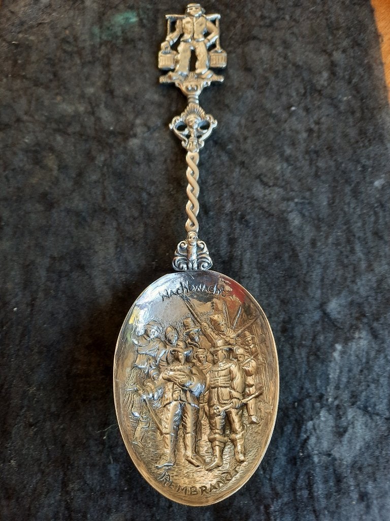 HERINNERINGLEPEL  NACHTWACHT   REMBRANDT, Ophalen of Verzenden, Zilver