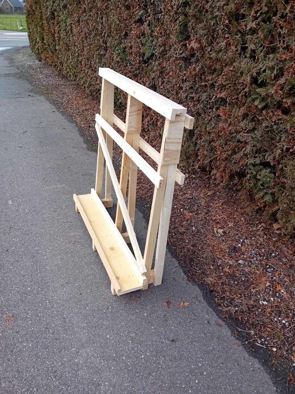 Nieuwe houten glasbokken diverse maten., Ophalen, Nieuw, Minder dan 80 cm, Minder dan 80 cm