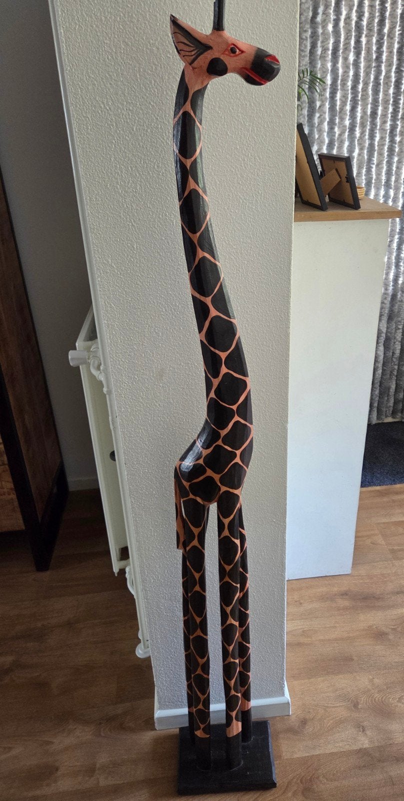 Giraffe hout 1.50m nog geen jaar oud, Ophalen, Zo goed als nieuw, Hout