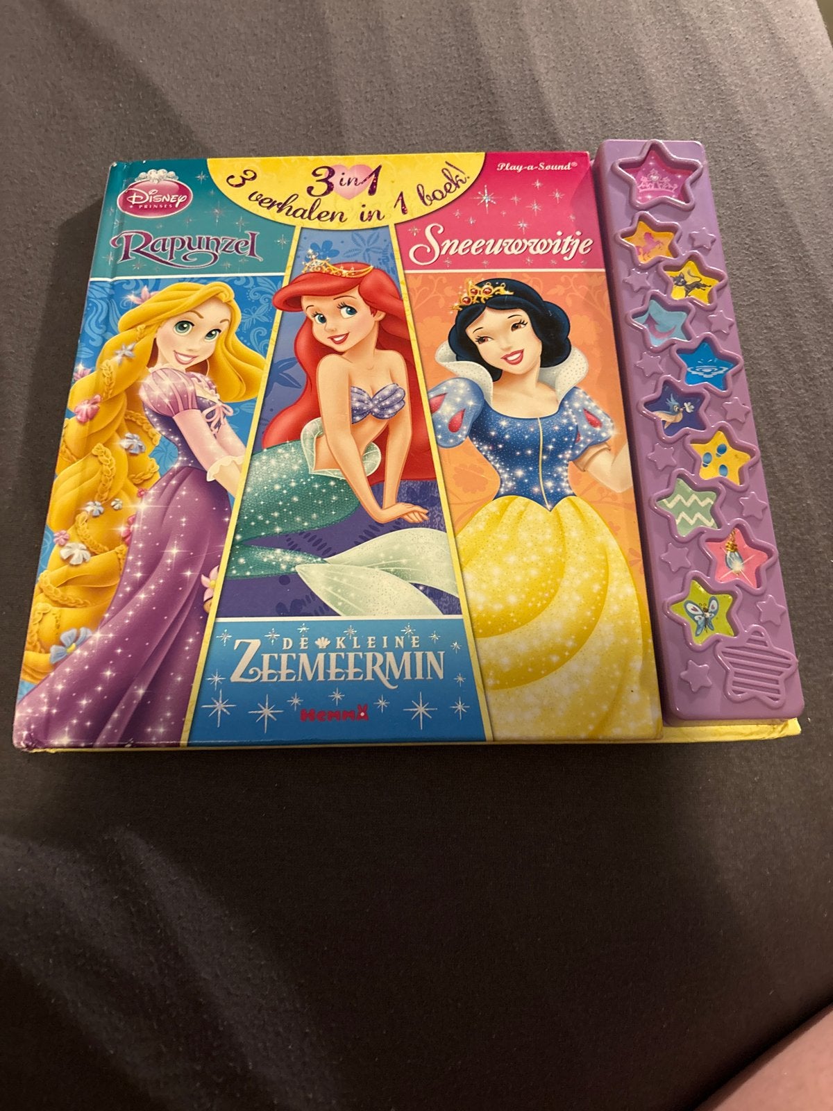Disney Prinsessen 3-in-1 Verhalenboek met Geluiden, Boeken, Meisje, Voorleesboek, Ophalen, Gelezen