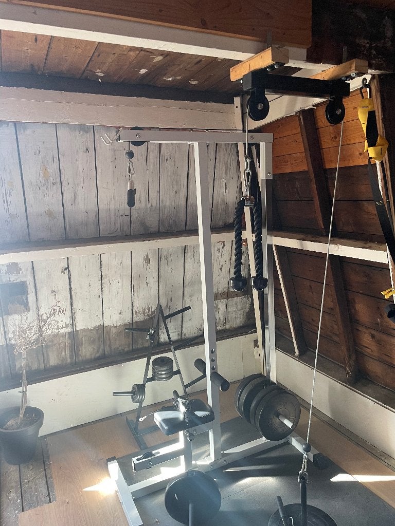 Lat pulley station gorilla sports, Ophalen, Benen, Krachtstation, Zo goed als nieuw