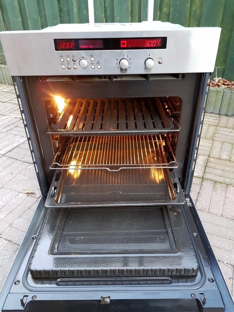 BOSCH RVS INBOUW COMBI OVEN EN MAGNETRON  60 + 60, Ophalen, Zo goed als nieuw, Hete lucht
