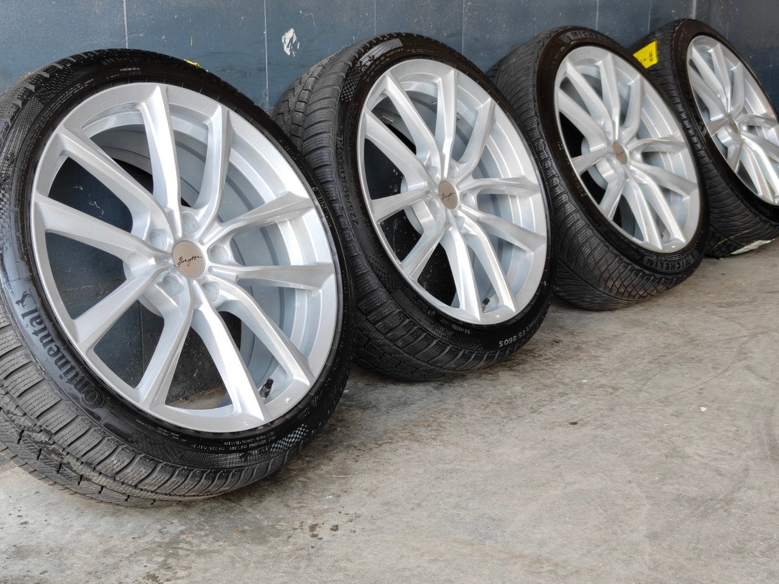 19" BMW 3 4 Serie G20 G21 Breyton Winterset TPMS, 19 inch, Gebruikt, Banden en Velgen, 2289CC