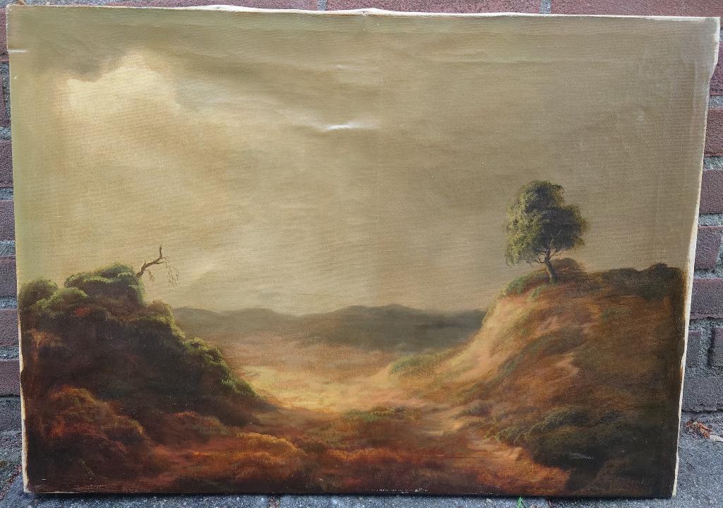 Jan Westendorp (1914 -1990 ) Duinlandschap 1940 olieverf, Antiek en Kunst, Kunst | Schilderijen | Klassiek, Ophalen of Verzenden