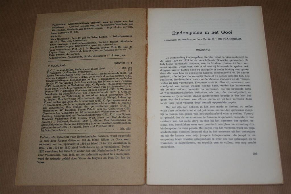 Volkskunde. Elsevier, 1941., Ophalen of Verzenden, Gelezen