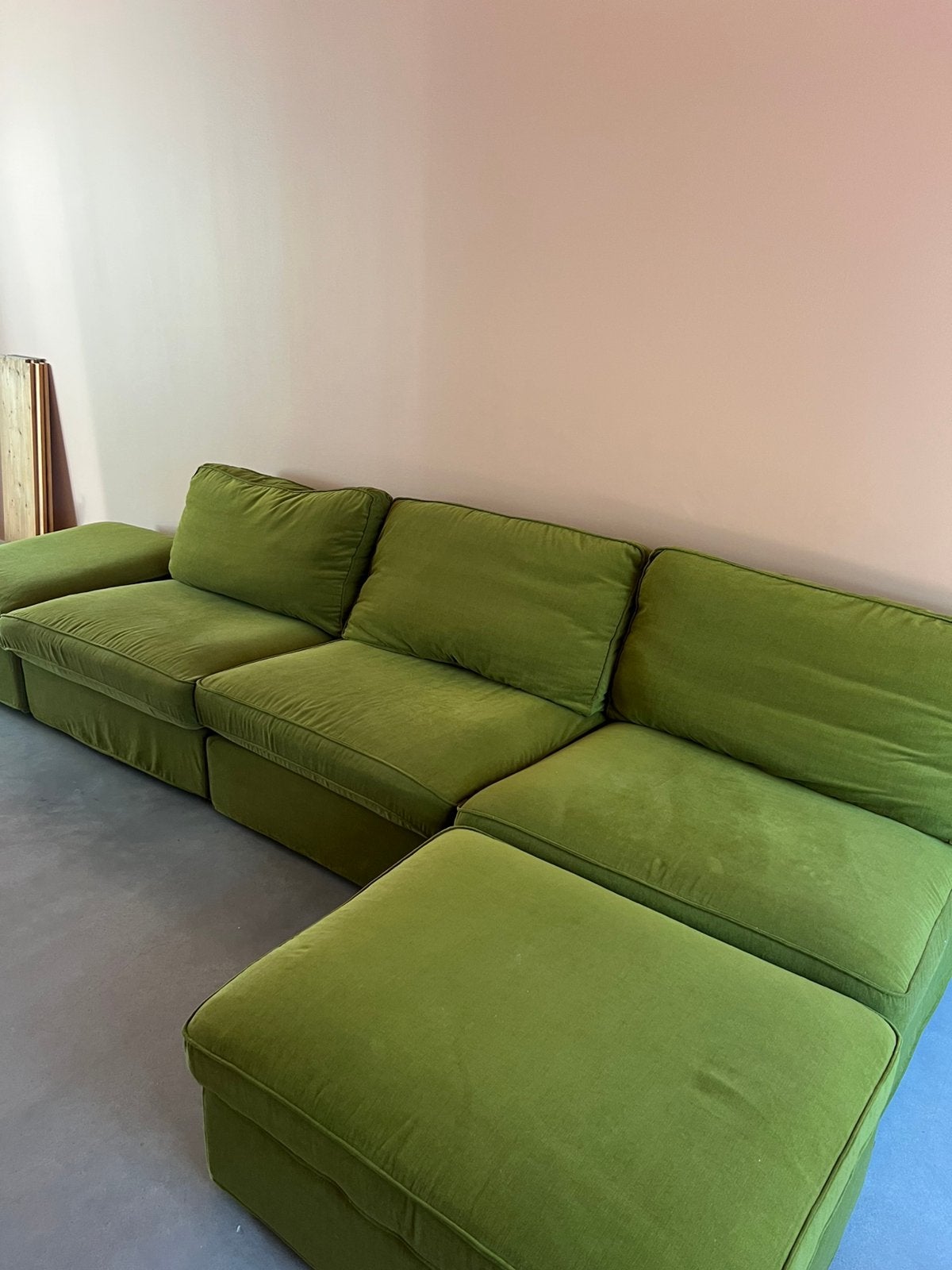 Ikea kivik elementen met groene hoes, Ophalen, Gebruikt, 75 tot 100 cm, Vierpersoons of meer