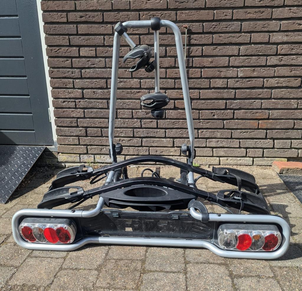 Thule Euroclick 9078101 fietsendrager, fietsenrek, Auto diversen, Ophalen, Gebruikt, 2 fietsen, Trekhaakdrager