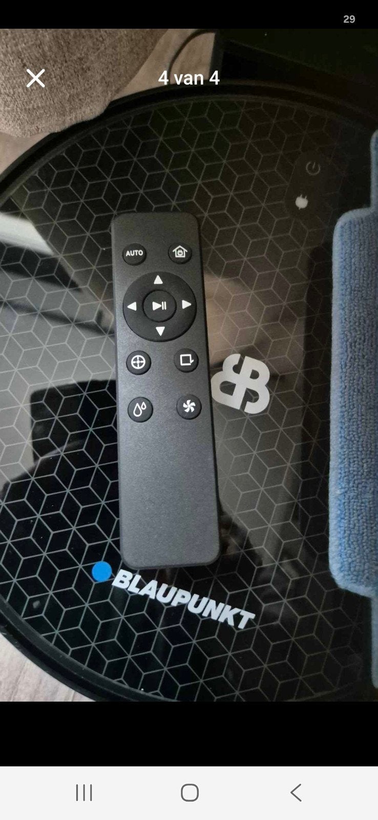 Blaupunkt Bluebot Robotstofzuiger BPK-VCBB1C1, Ophalen of Verzenden, Zo goed als nieuw, Robotstofzuiger, Draadloos