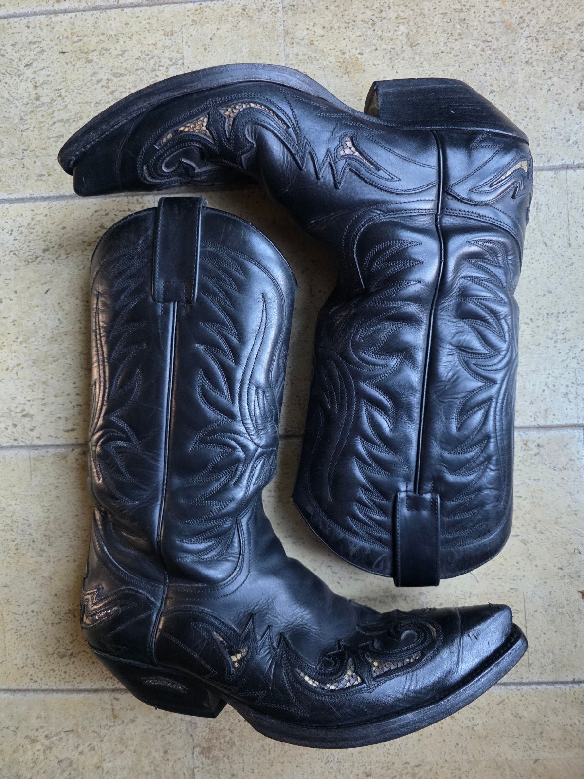 Sendra python boots mt 44. Cowboy western laarzen.Zwart, Ophalen of Verzenden, Zwart, Sendra, Boots