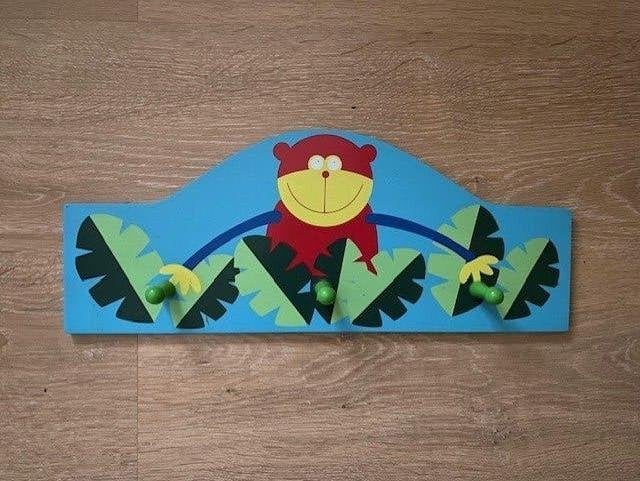 kinder kapstok blauw met print NIEUW, Verzenden, Nieuw, Kapstokje, Ophangbaar