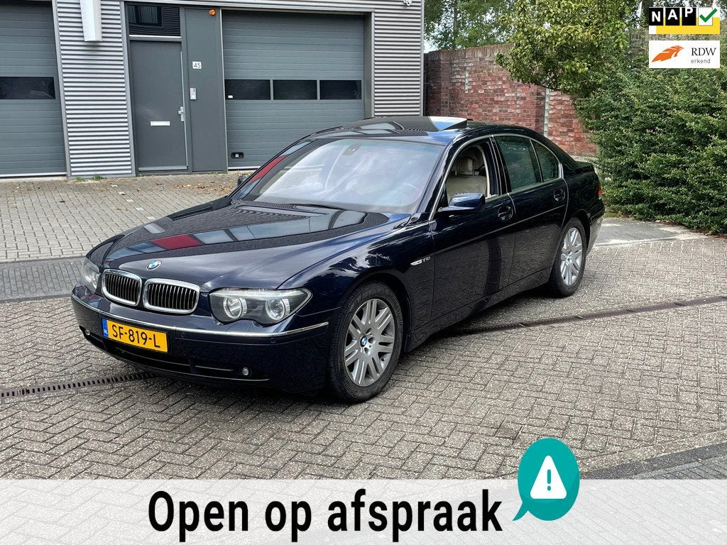 BMW 7-serie 760i Youngtimer, Auto's, Automaat, Achterwielaandrijving, Gebruikt, Beige