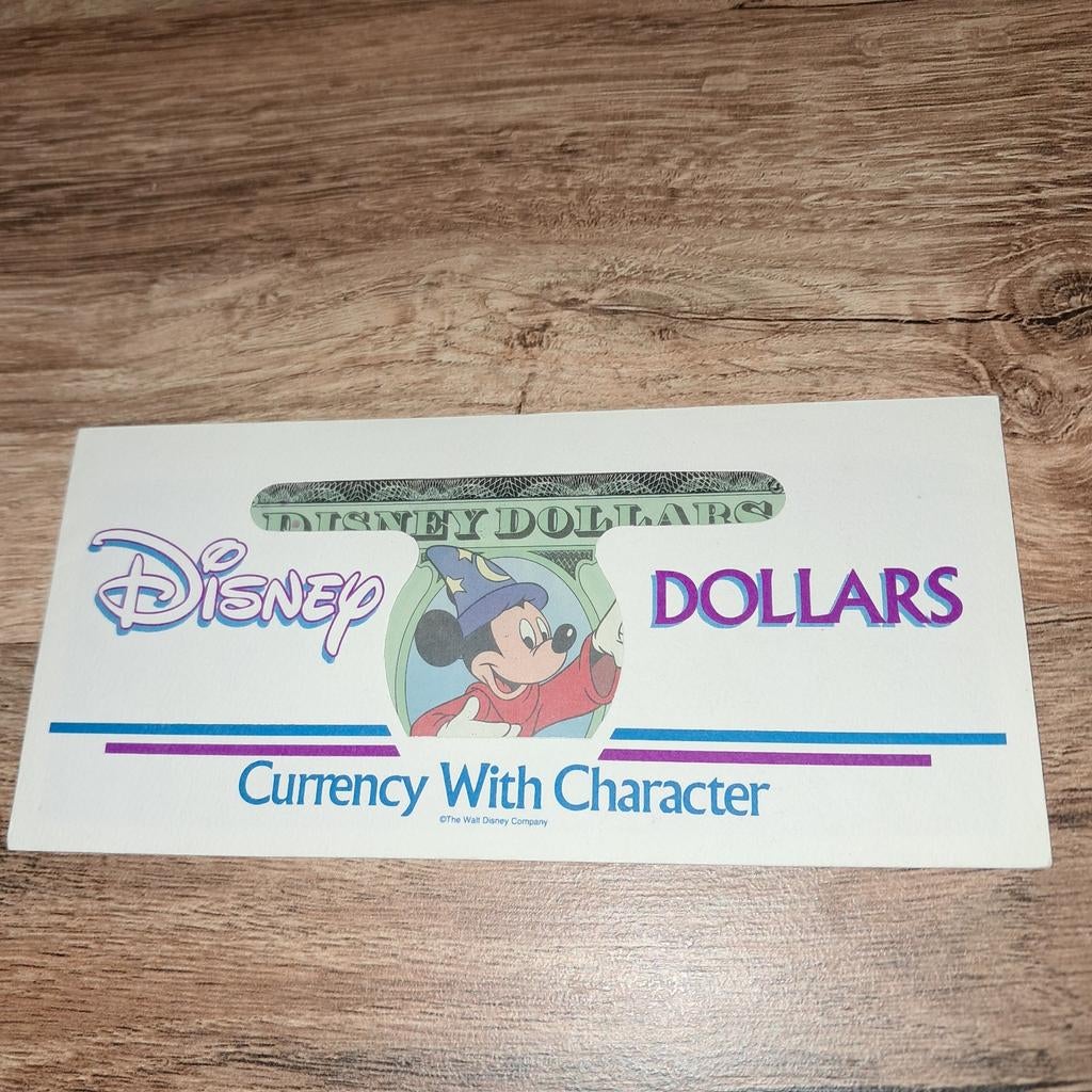 Disney Dollars - 25 jaar Disney World (1996), Ophalen of Verzenden, Mickey Mouse, Zo goed als nieuw, Papier, Kaart of Schrift