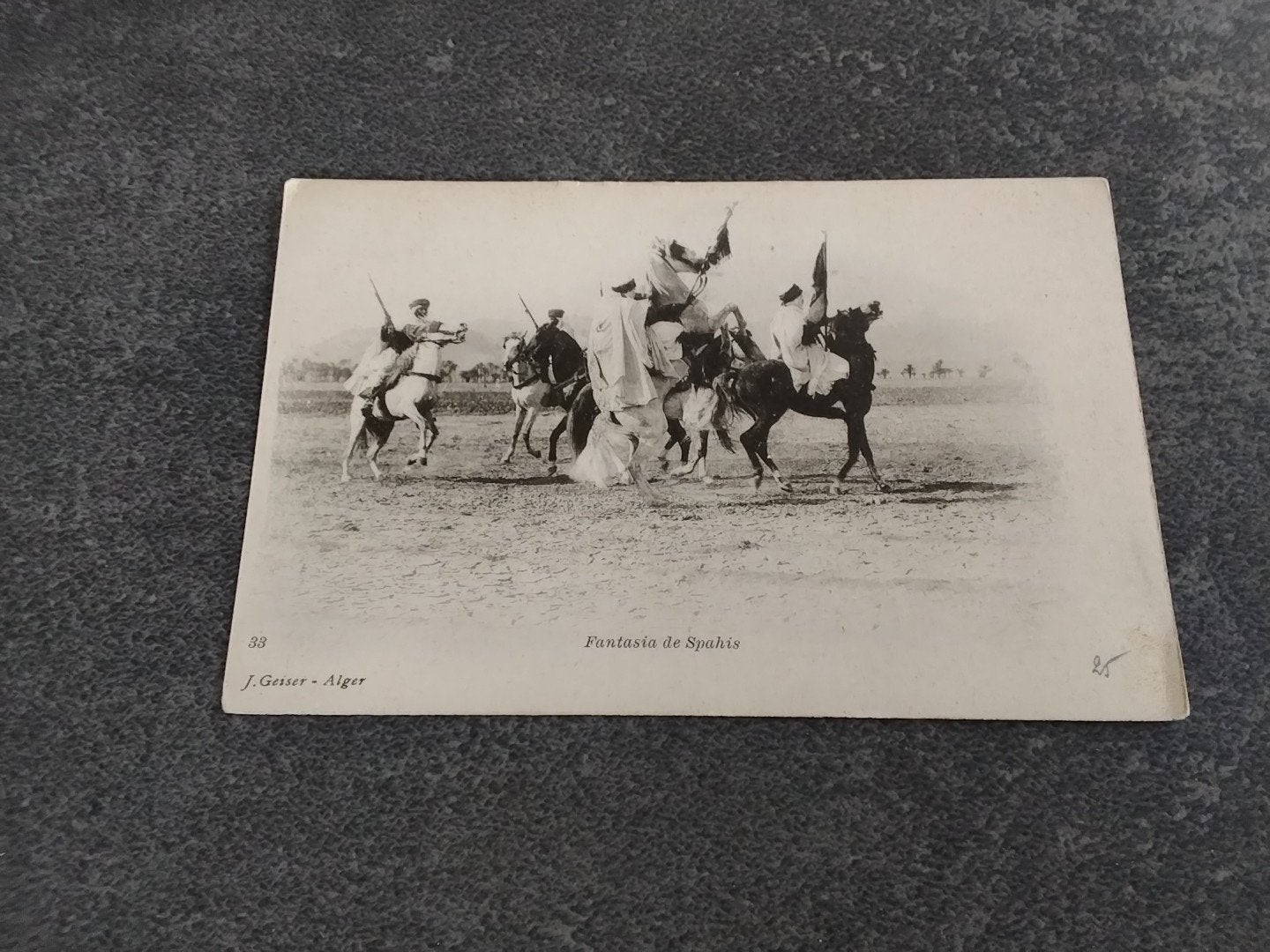 Algerije Fantasia de Spahis, Verzamelen, Ophalen of Verzenden, Voor 1920, Ongelopen, Buiten Europa