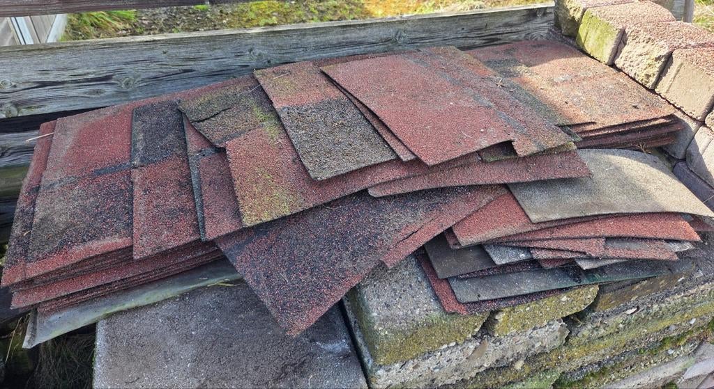 Stapel dakleer dakbedekking, Ophalen, Overige materialen, Gebruikt, Zwart