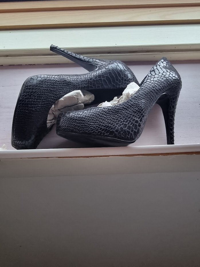 Hoge pumps schoenen ,maat 38, Pumps, Zwart, Nieuw, Ophalen of Verzenden