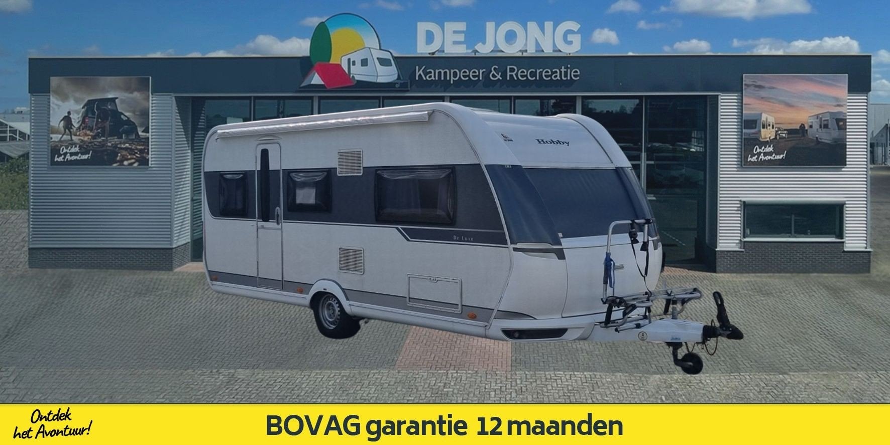 Hobby De Luxe 495 UL (bj 2014), Caravans en Kamperen, Caravans, Hobby, 7 tot 8 meter, Bedrijf, Verkoop@dejongrecreatie.nl